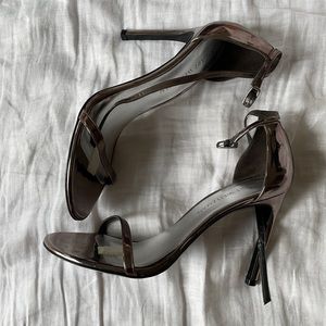 Stuart weitzman pewter heels